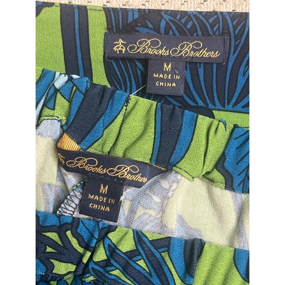 NWT Brooks Brothers Resort Wear pant Set green turquoise, size medium, MSRP $226 - Picture 15 of 16